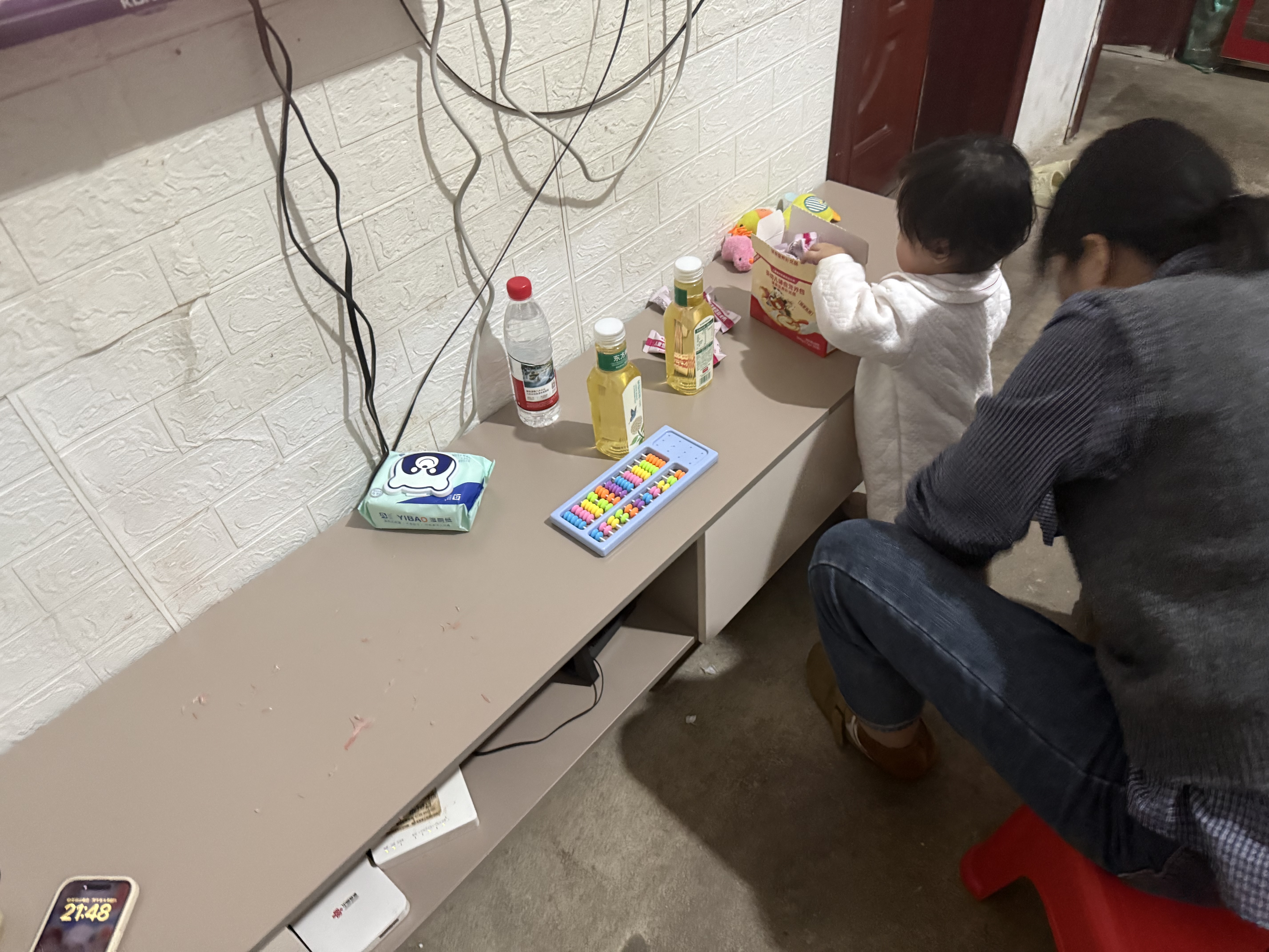 全友家居 现代简约风家具客厅家用收纳储物柜子2.2米电视柜大户型矮柜 实拍图