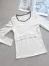 爱宝适月子服上衣秋冬哺乳衣柔棉横开口喂奶衣孕产妇家居服米色XXL M480 实拍图