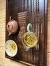 唐丰高端功夫茶具茶盘简约家用客厅茶杯托盘长方形排水沥水茶台带排水 荷香幽梦55*33cm 实拍图