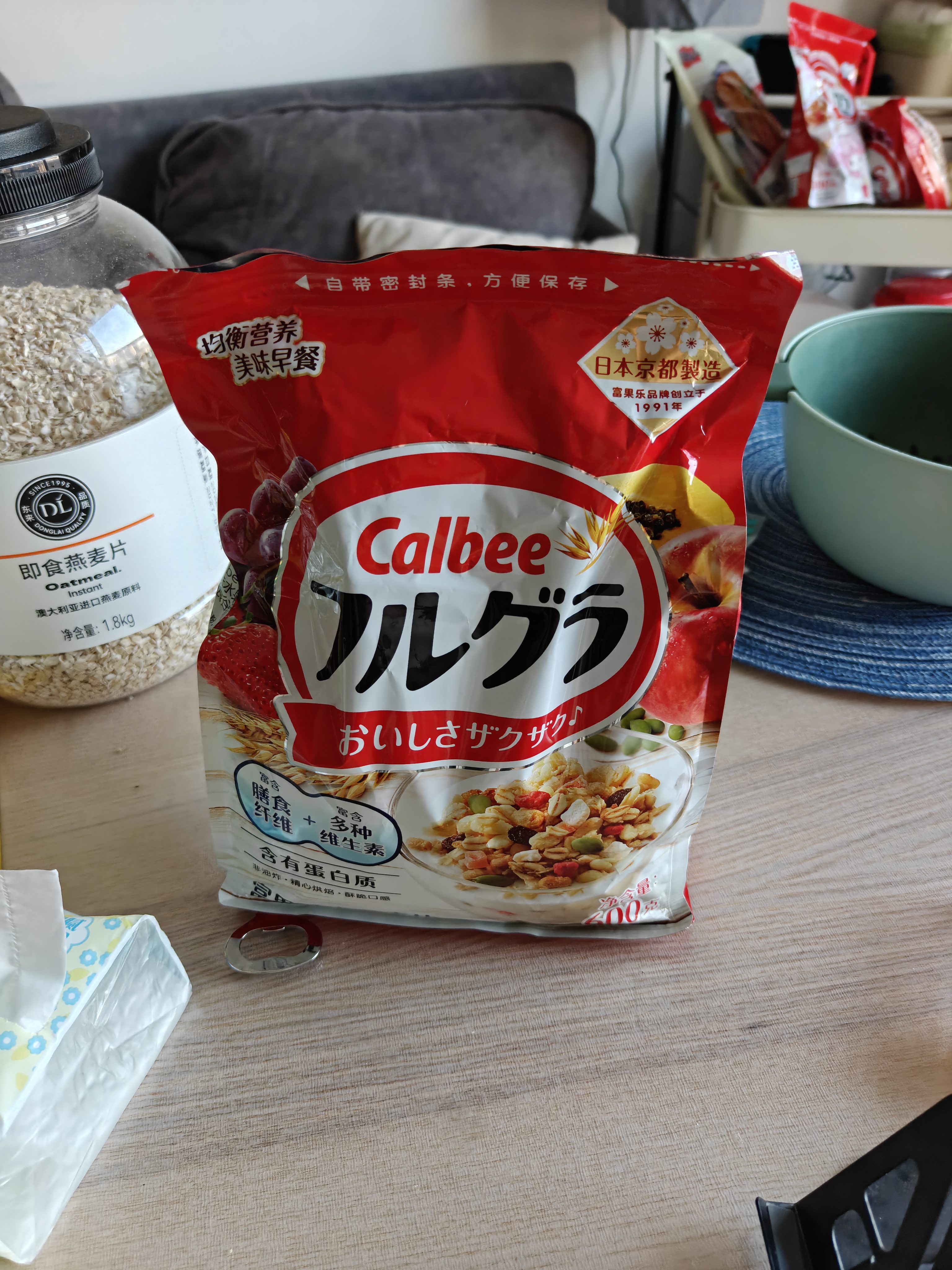 卡乐比（Calbee）原味水果麦片600g*2进口非油炸 营养代餐早餐零食 实拍图