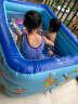 水迪儿童游泳池家用婴儿游泳桶加厚大号戏水池充气游泳桶洗澡盆波波池 加厚一环1.6米儿童戏水-电泵 实拍图