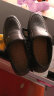 红蜻蜓男鞋 皮鞋男士爸爸鞋夏季商务正装鞋真牛皮套脚新品皮鞋子 黑色加绒 38 实拍图