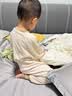 bebebus婴儿睡袋白池花春秋四季通用儿童宝宝分腿睡袋防踢被棕 双层L 实拍图