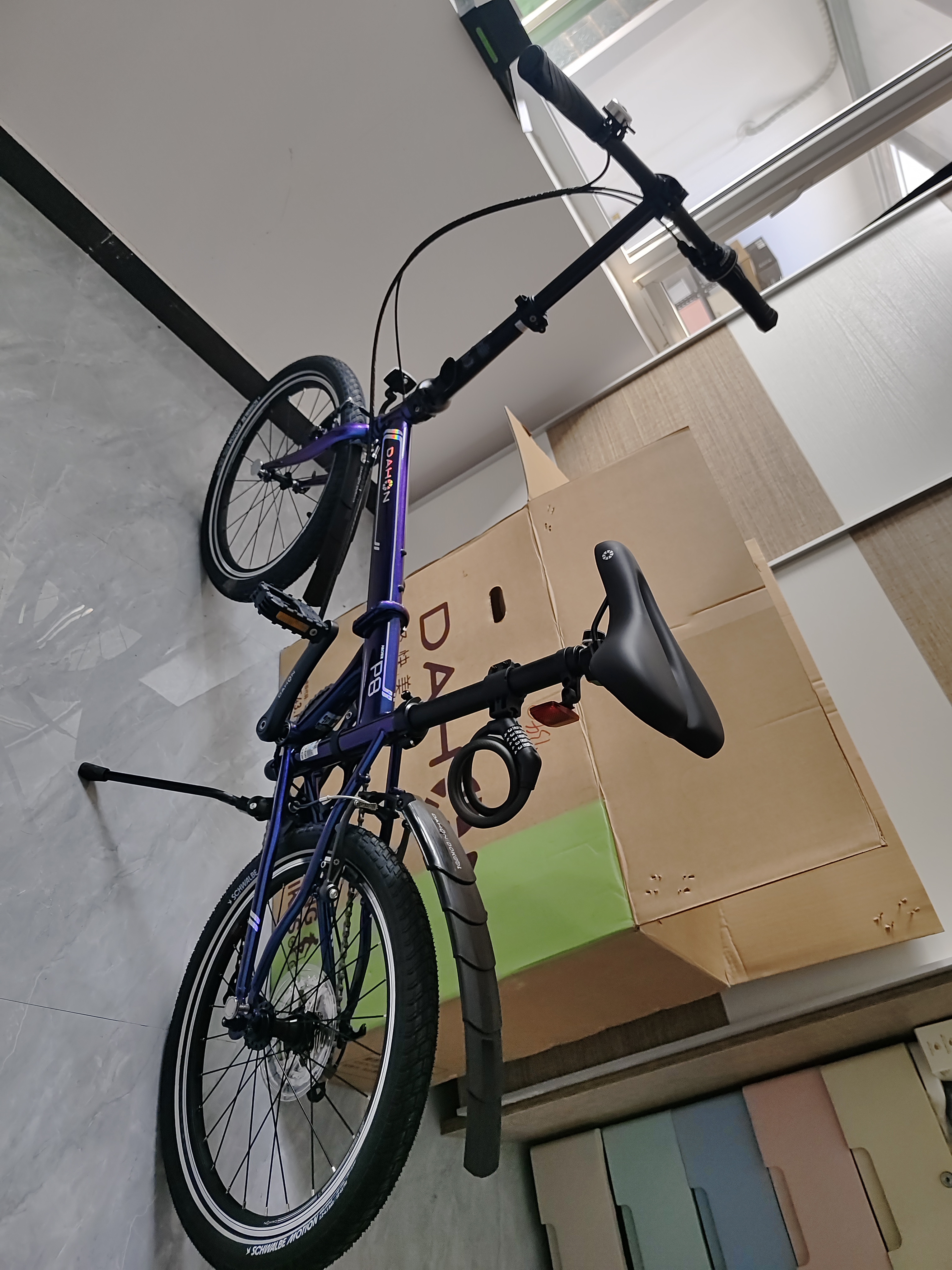 大行（DAHON）P8折叠自行车经典成人20英寸8速折叠车男女式运动单车KBC083 渐变蓝【经典版】 实拍图