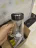炊大皇玻璃杯茶水分离耐高温防爆泡茶杯大容量茶杯枪灰380ml 实拍图