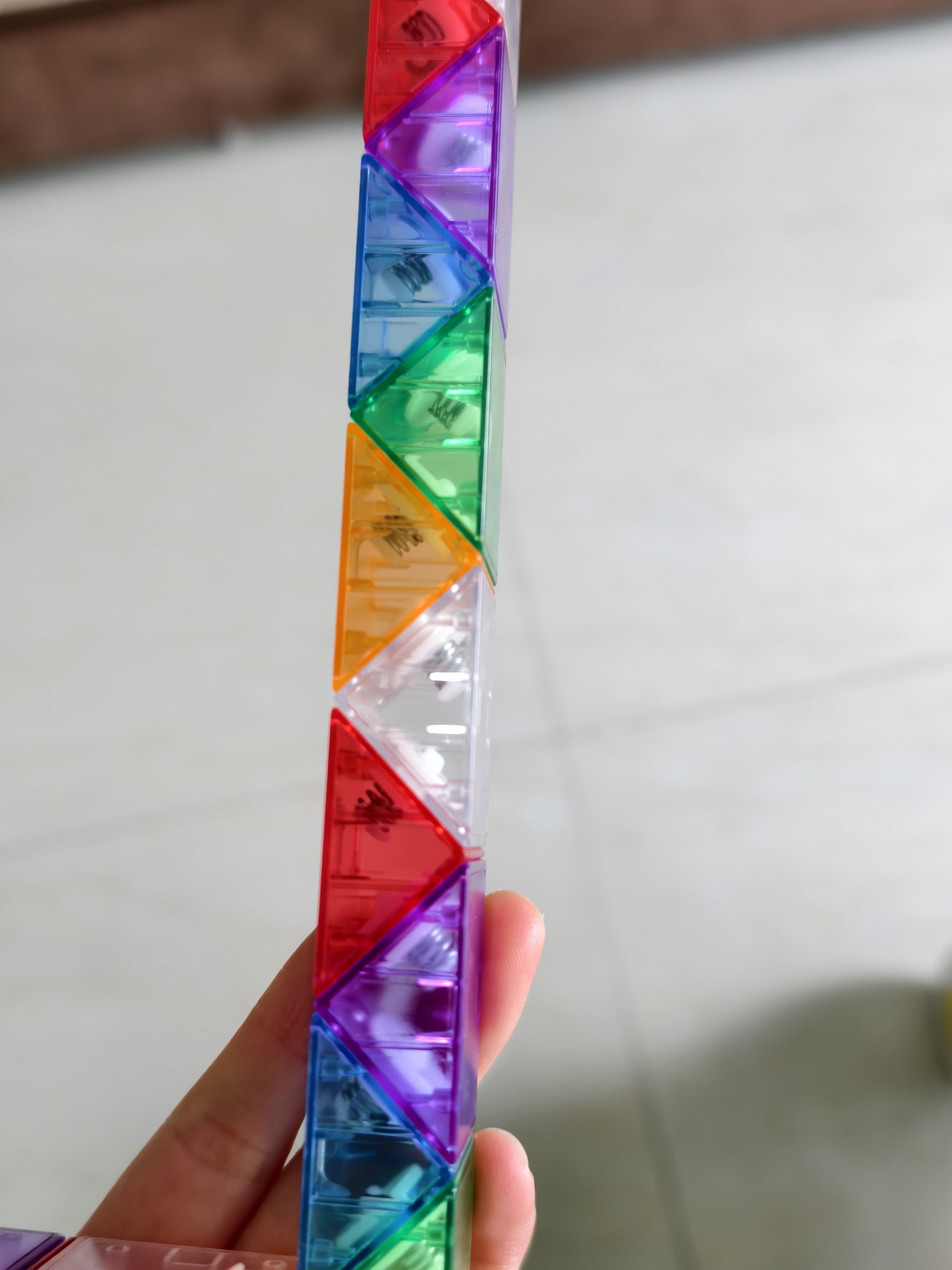 得力（deli）24段冰晶百变魔尺魔方弹力结构耐玩耐折益智减压趣味DIY玩具幼儿园毕业生日礼物男女孩送视频教程 实拍图