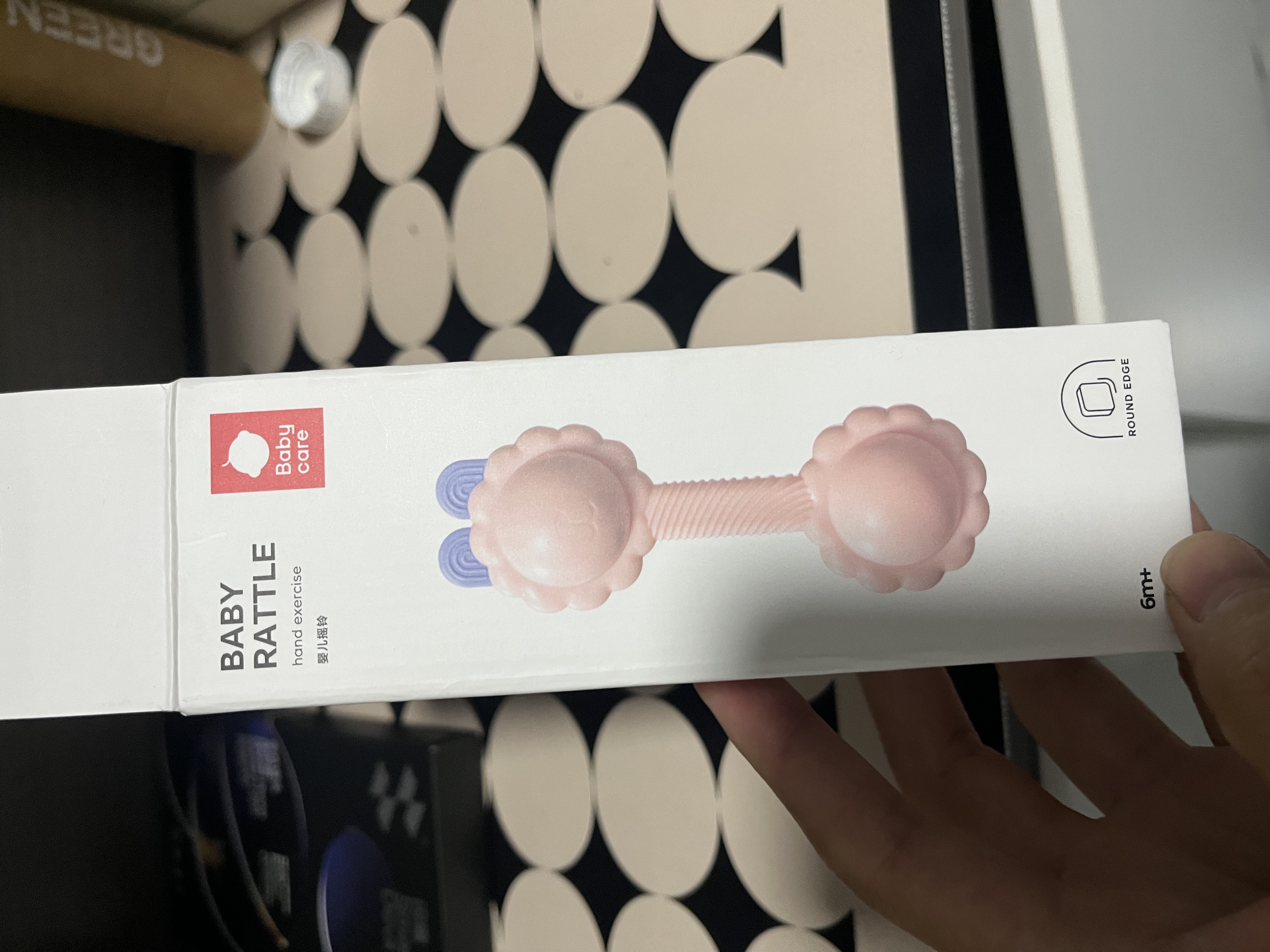 babycare婴幼儿手摇铃安抚牙胶玩具0-1新生儿分阶摇铃尝鲜萌宠羊驼单只装 实拍图