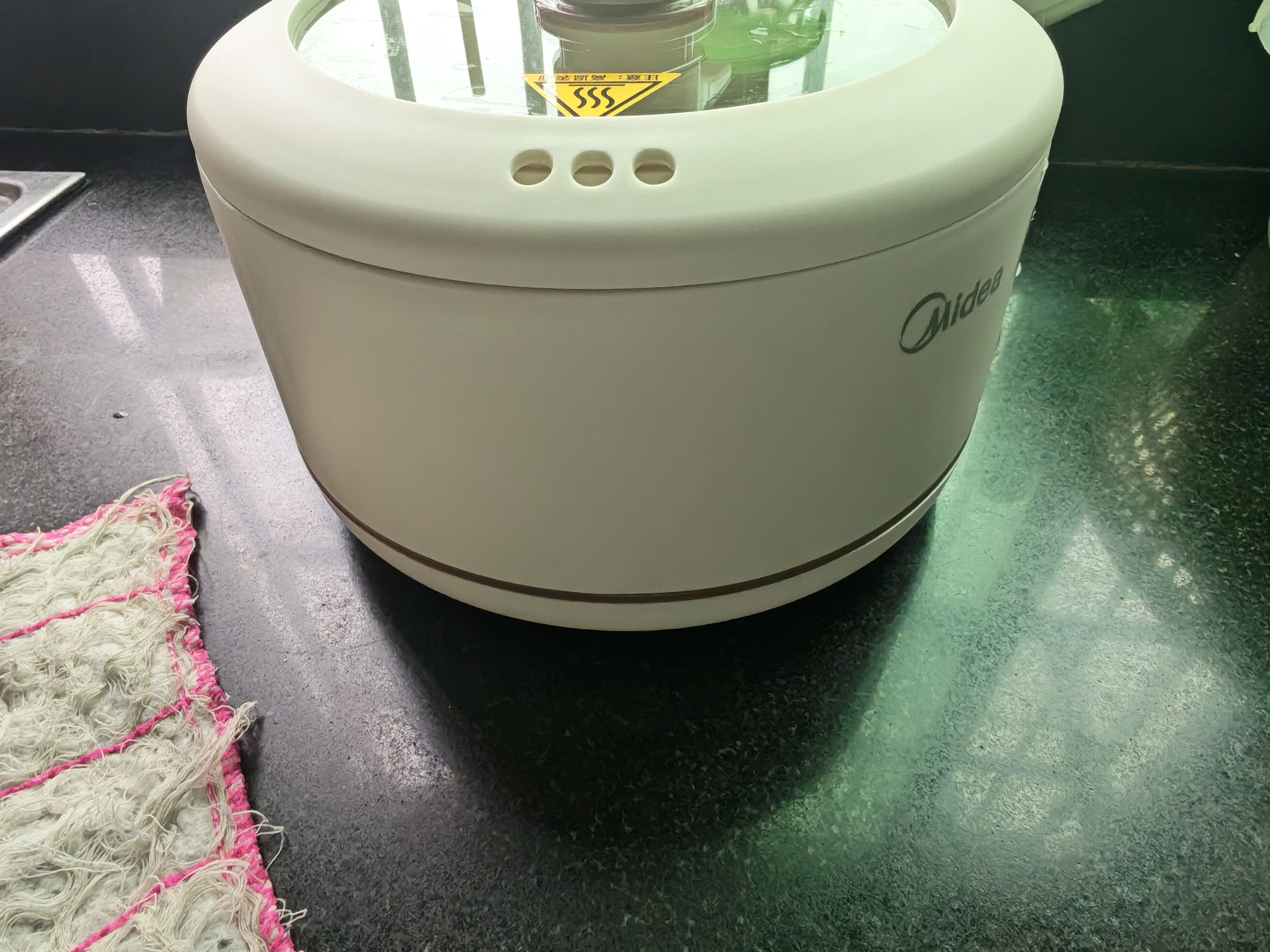 美的（Midea）电煮锅 小电锅 电蒸锅 宿舍小锅多功能锅辅食锅 1.6L学生寝室一体泡面小火锅电煮锅XZE2017 配蒸笼 实拍图