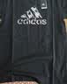 阿迪达斯（adidas）【断码清仓】青少年男女夏季短袖T恤跑步健身运动速干百搭 黑白 S 实拍图