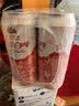 燕京啤酒 桃花白啤 12度 原浆白啤500ml*12听   整箱装 现货热卖 实拍图