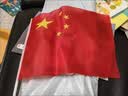 优和（UHOO）国庆小国旗手持小红旗手摇旗杆小五星红旗帜 7号100面带杆20*30cm送贴纸 户外儿童手拿小旗子带杆 实拍图