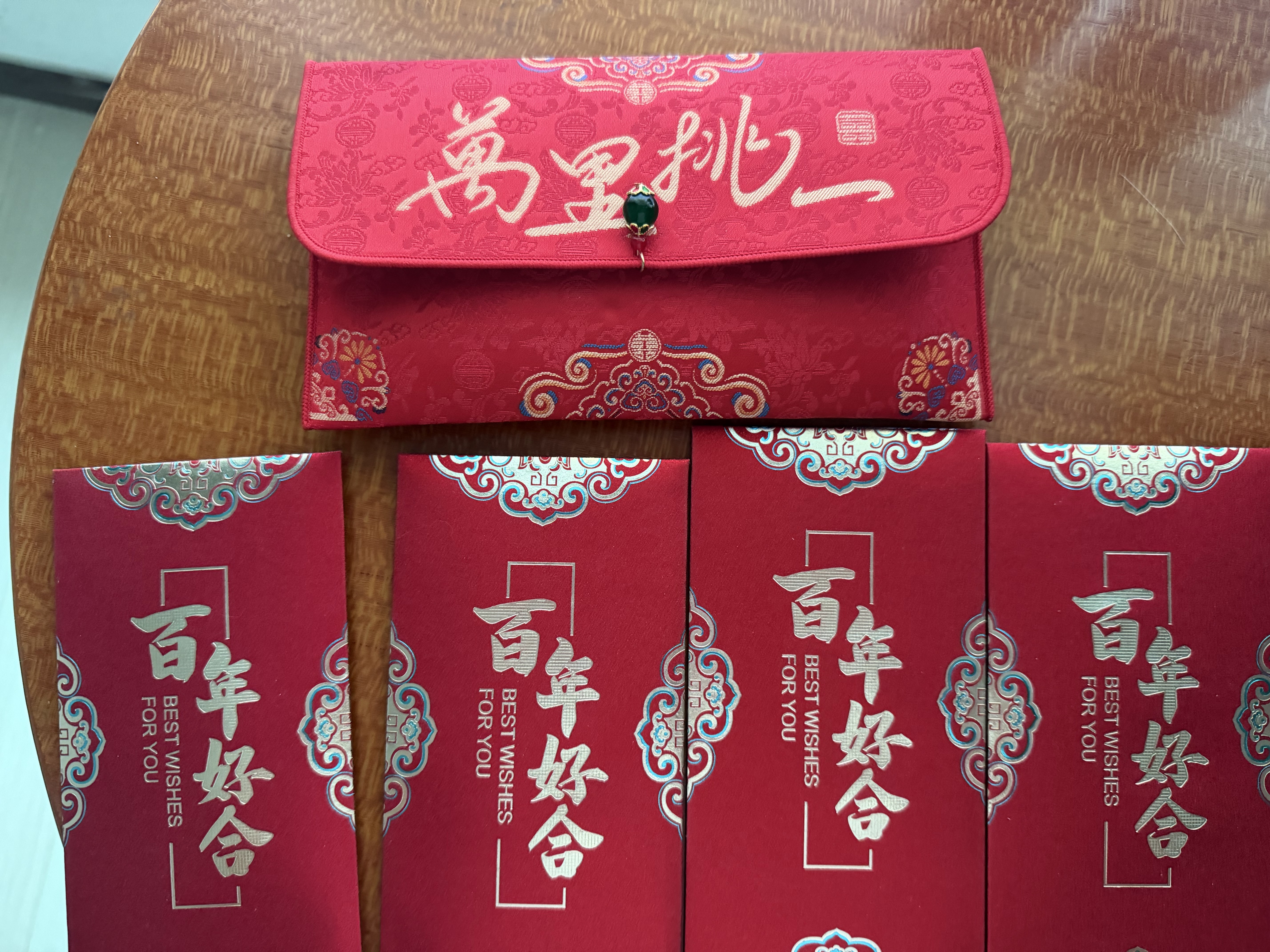 墨斗鱼万里挑一见面礼红包订婚结婚婚礼专用万元红包高档布艺绸缎利是封 实拍图