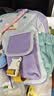 SHUKIKU乐兜兜儿童公仔双肩包幼儿园书包小学生防泼水背包 海盐茄紫 S+ 实拍图