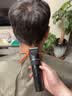 奥克斯（AUX）电动理发器剃头推子自理发器电推子家用电推剪全身水洗男士儿童理发工具全套 骑士黑【智能电显+3档调速】赠大礼包+双剪刀 实拍图