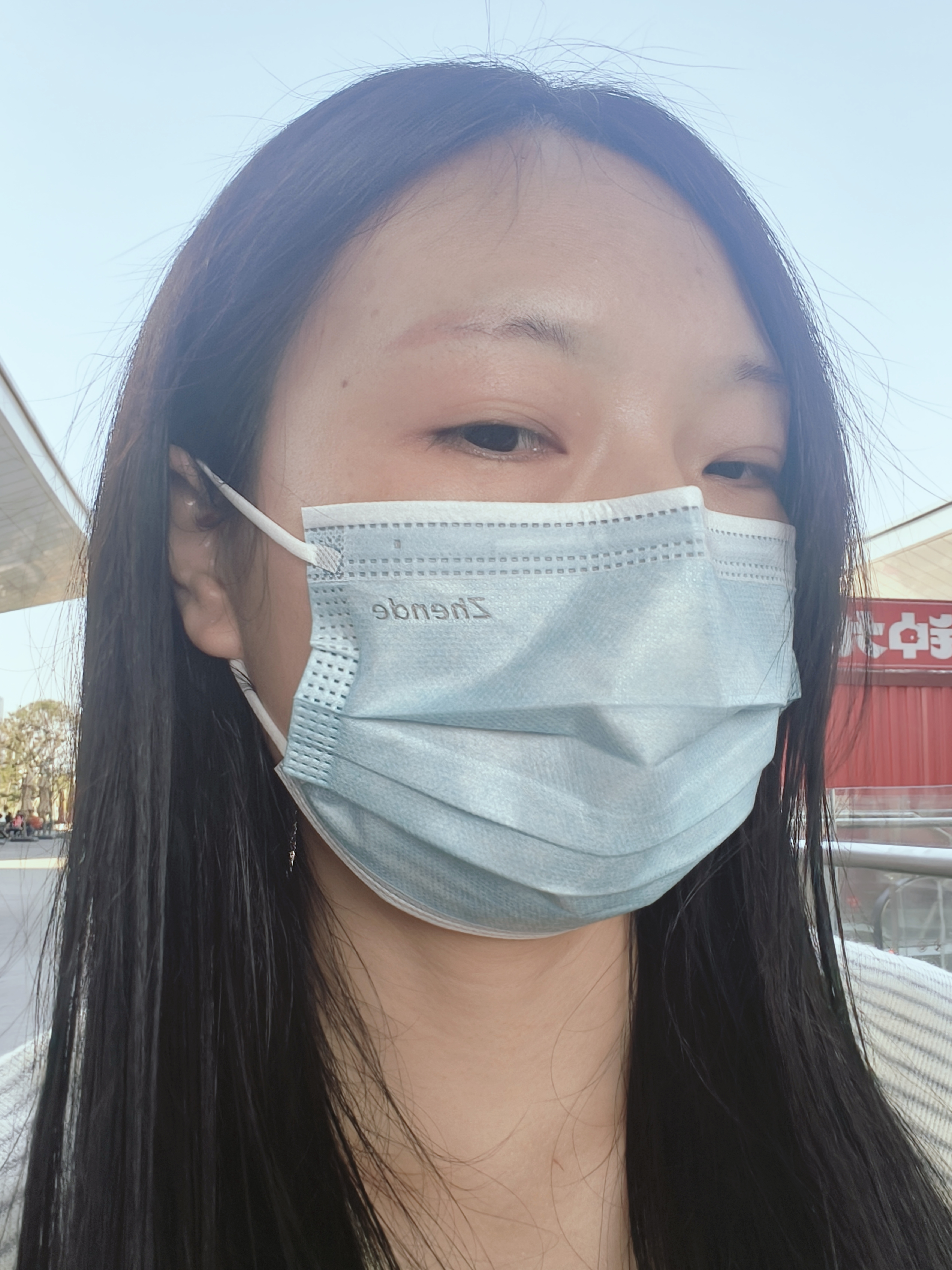 振德口罩一次性独立包装医用外科口罩成人儿童防花粉尘鼻炎过敏100只 实拍图