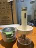 东菱（Donlim）绞肉机家用辅食机 多功能碎肉切菜一体 磨粉机套娃收纳佐料机 料理棒 可剥蒜DL-5028竹语青 实拍图