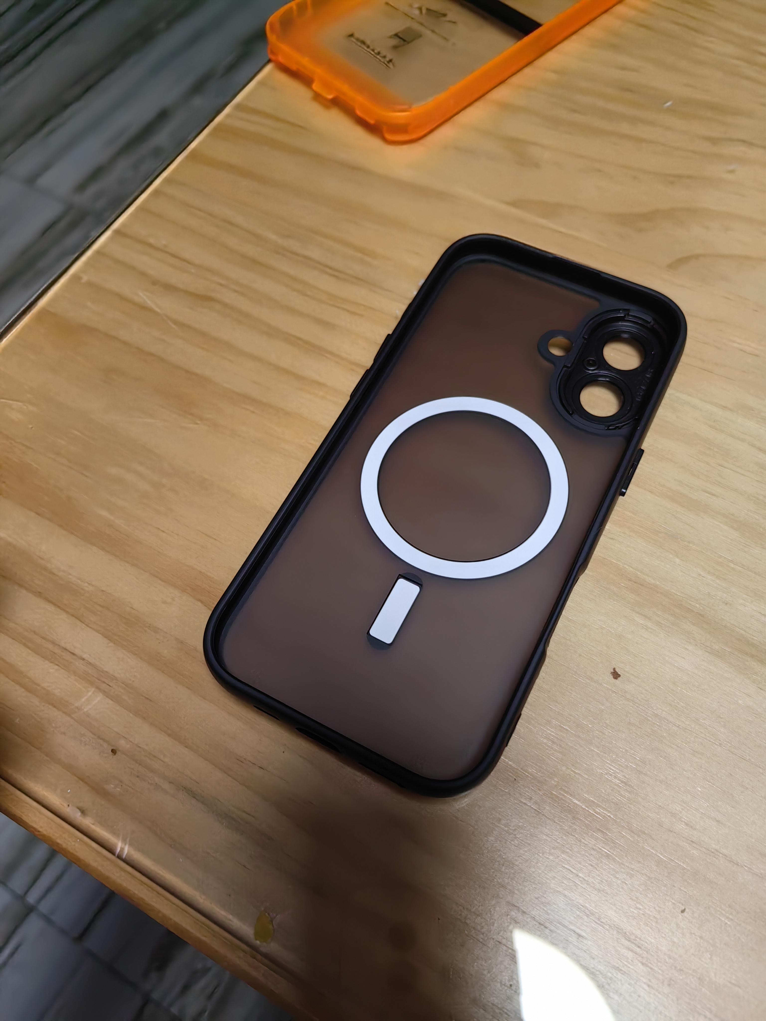 KEKLLE【肤感磁吸】适用iPhone17手机壳 苹果17保护套 磁吸磨砂防摔抗指纹镜头全包软边保护套 午夜黑 实拍图