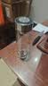 苏泊尔（SUPOR）玻璃杯茶水分离男士水杯双层高硼硅耐高温大容量泡茶杯子生日礼物 行砚黑400mL 实拍图