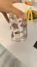 富光玻璃杯高硼硅玻璃水杯子女生便携牛奶咖啡刻度高颜值茶杯330ml 实拍图