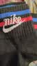 耐克NIKE袜子男女同款 吸汗透气运动袜 短袜三双装DX5080-010黑XL 实拍图