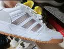 adidas ENTRAP美式校园风运动鞋少年感复古篮球风板鞋阿迪达斯   白/金色   38 实拍图