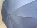 天堂伞 加大雨伞三折 经典商务伞格纹10骨加大雨伞男女 黑色 实拍图