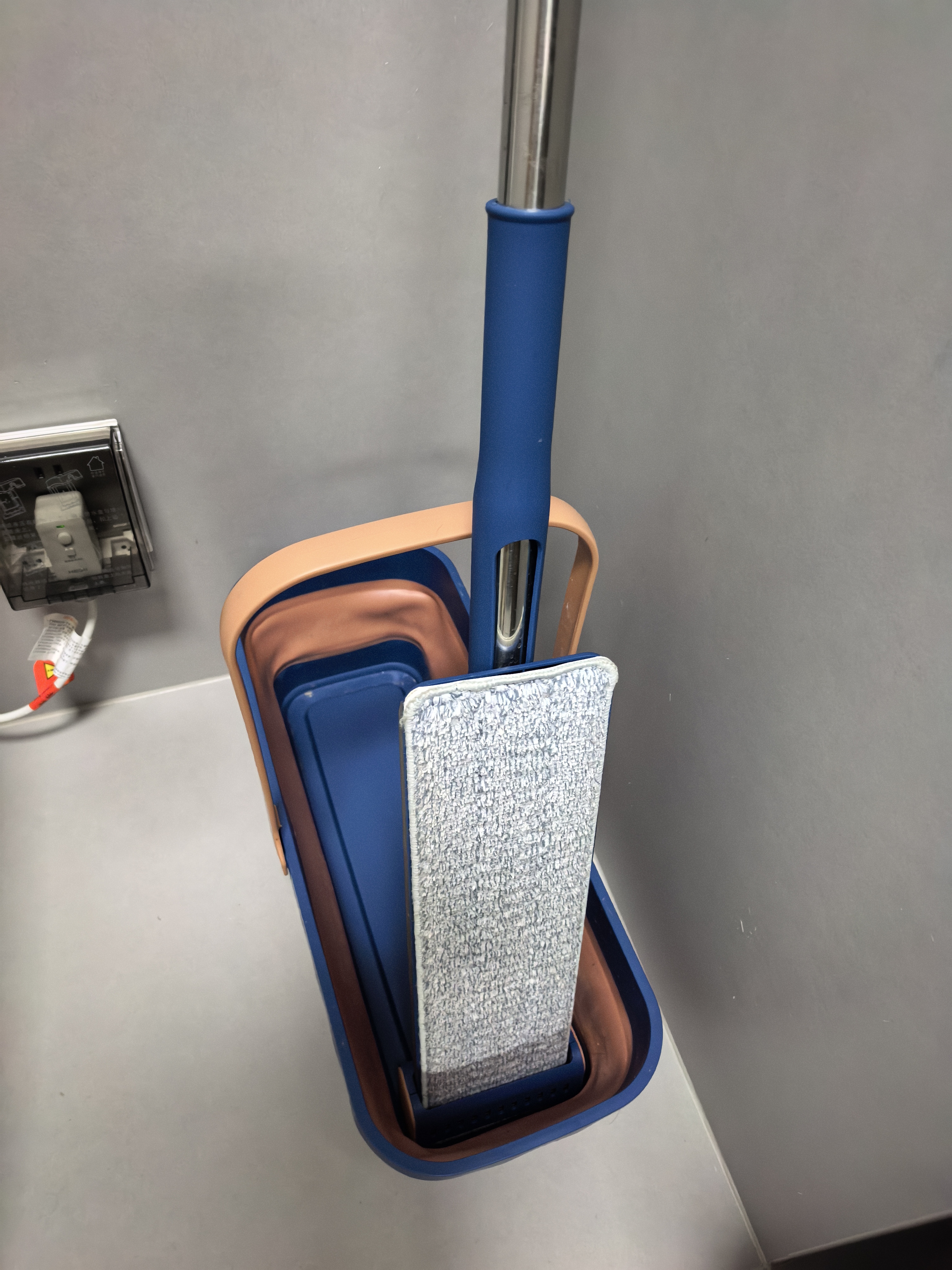 索邦平板拖把42cm6布家用一拖净免手洗2026拖地神器带桶一套墩布拖布 实拍图