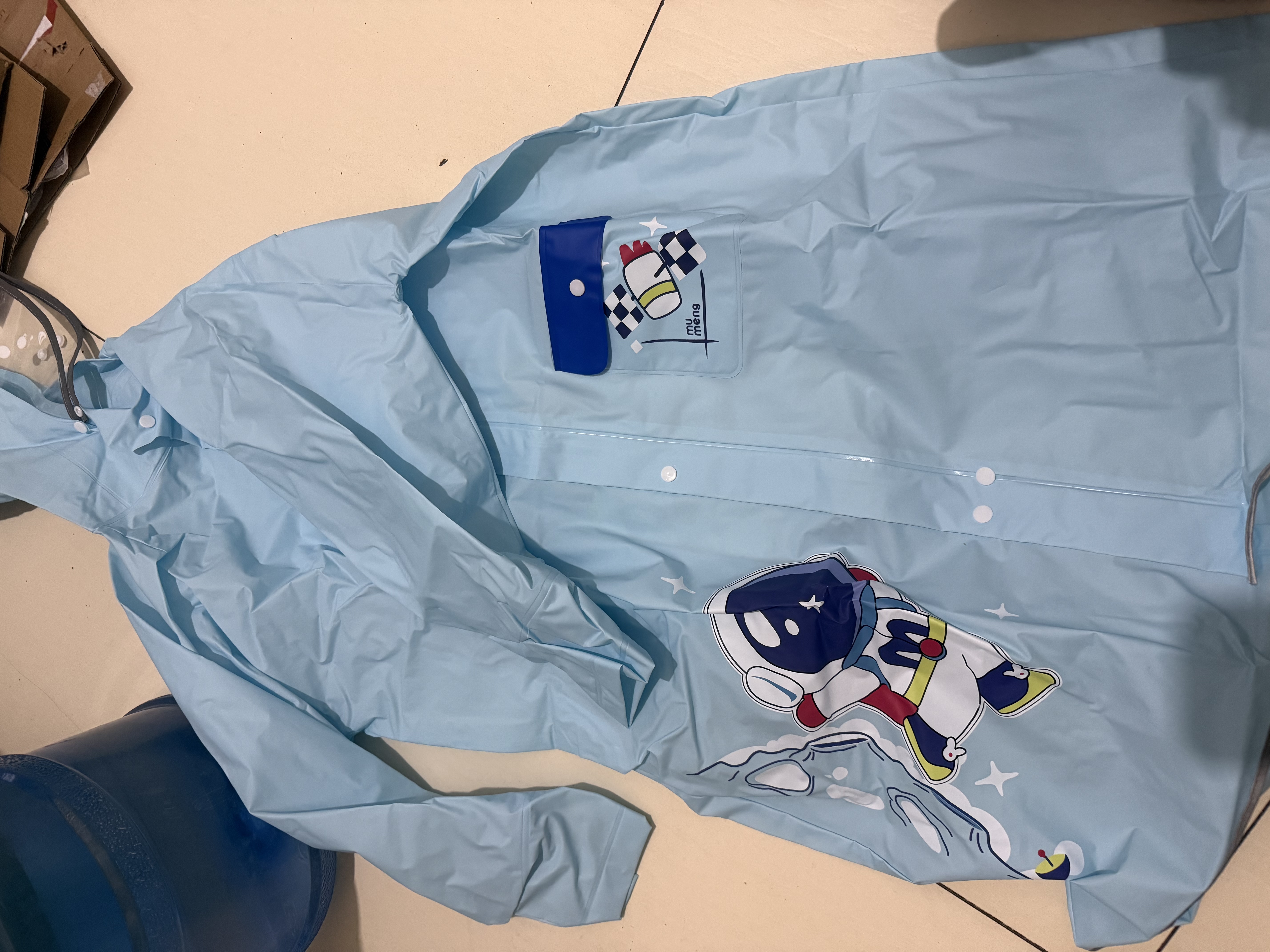 牧萌儿童雨衣带书包位男女童男孩小学生上学防雨开学必备2026新款 实拍图