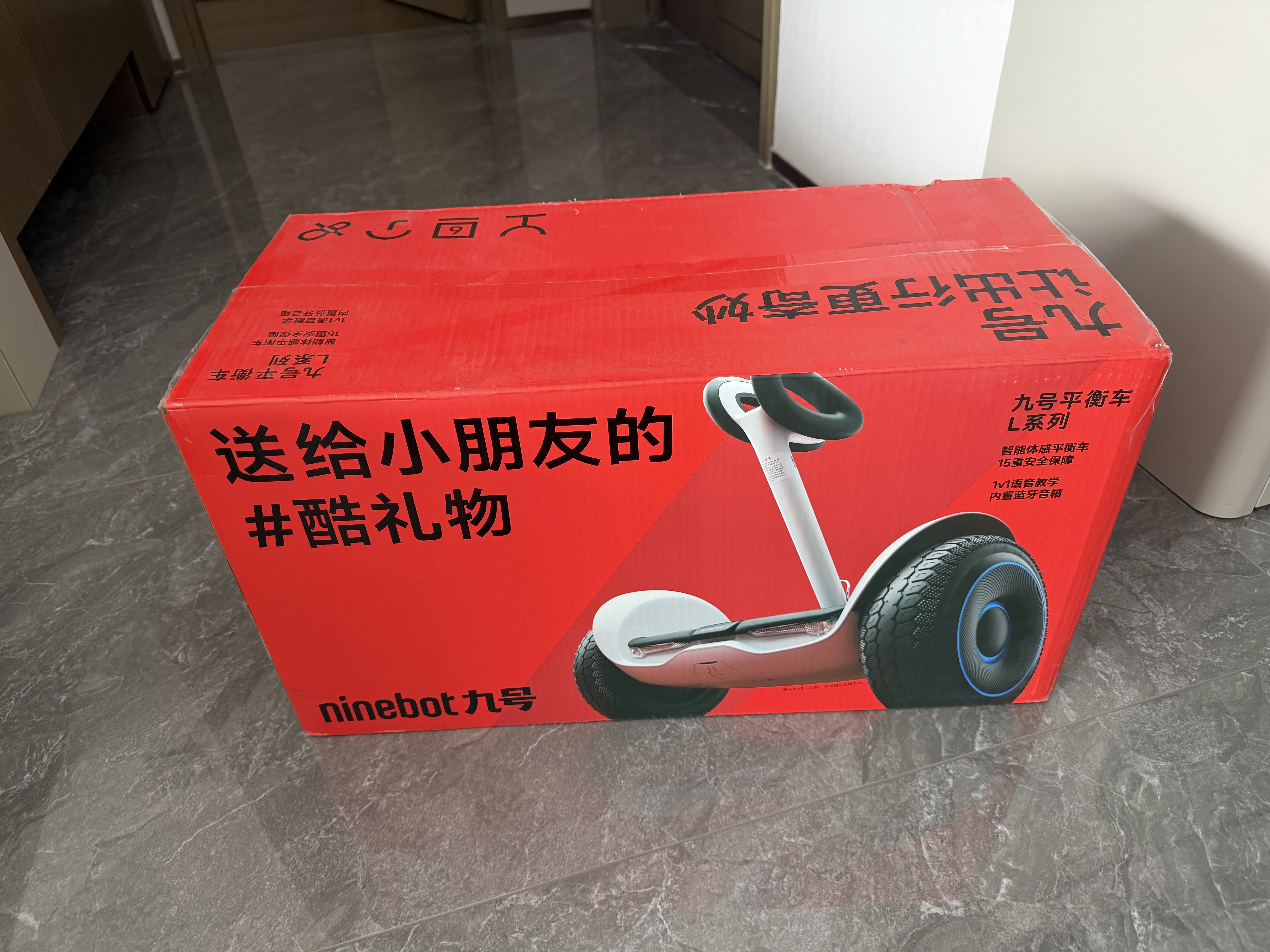 九号（Ninebot）电动平衡车L6白色定制礼盒款生日礼物儿童玩具代步电动车腿控智能两轮腿控体感 实拍图