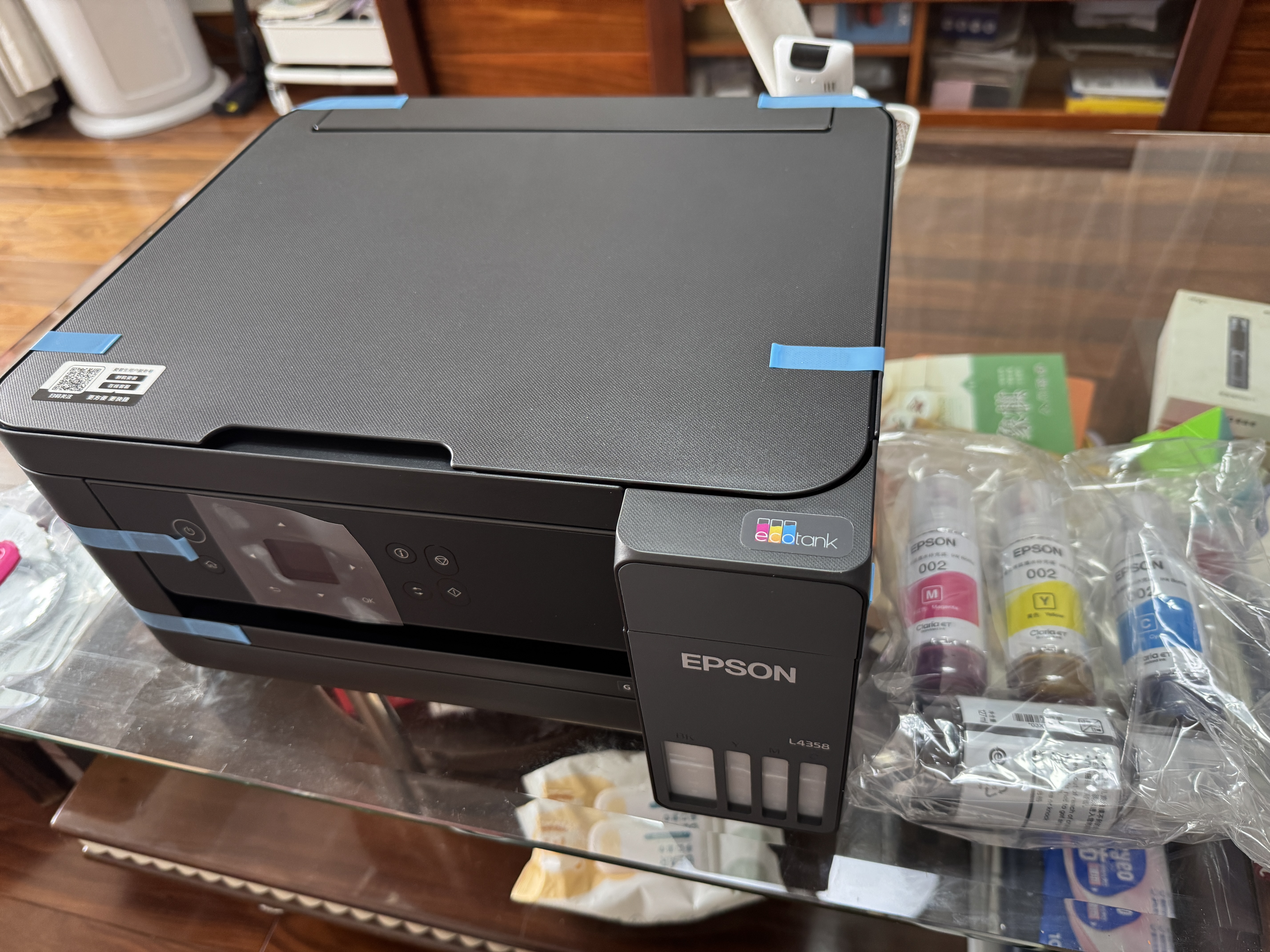 爱普生（EPSON）【6代新品】L4358墨仓式彩色无线AI学习打印机一体机家用办公L4266 L4268升级自动双面液晶屏 黑 实拍图