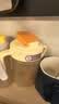 小土豆（potato）儿童水杯PP牛奶杯直饮吸管杯幼儿园开学2岁以上 330ml晨橘黄 实拍图
