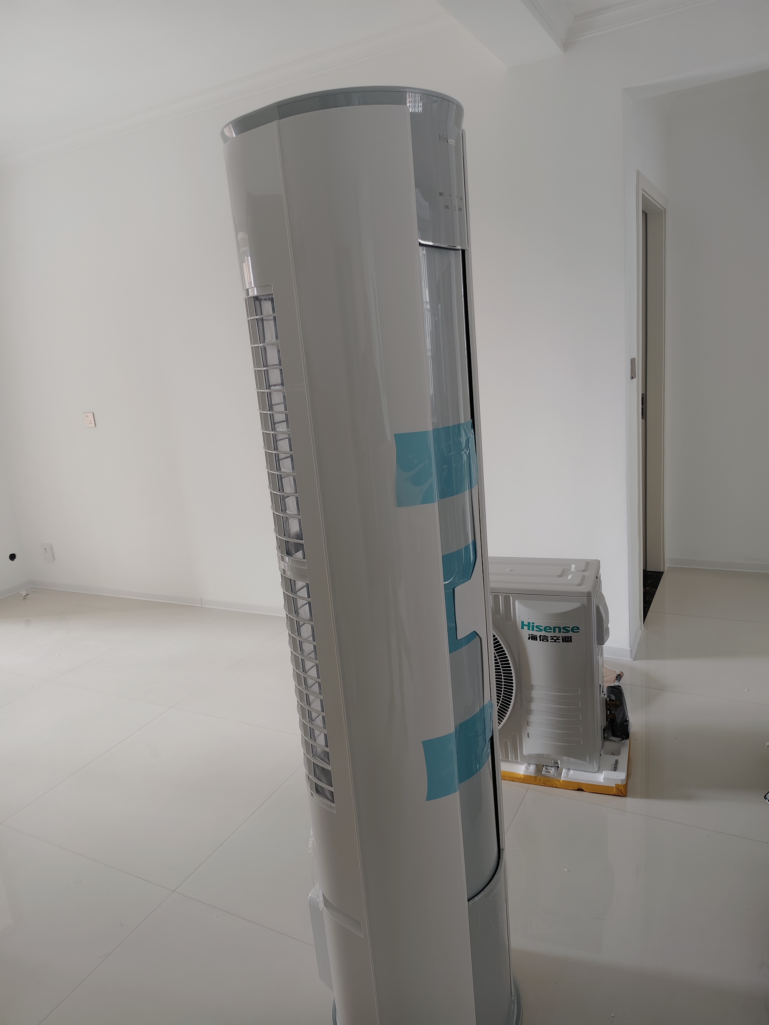 海信空调大3匹立式柜机易省电E290 大风量送风远制冷快除湿快 一级能效立式空调 KFR-72LW/E290-X1B 实拍图