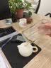 雅集茶具锤纹斜纹耐热玻璃茶杯茶水分离过滤泡茶杯透明水杯550ml 实拍图