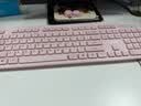 联想（Lenovo）无线键盘鼠标套装 键鼠套装 全尺寸键盘 商务办公 USB 适用笔记本台式机一体机 KN220/T221 粉色 实拍图