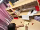 龙承匠人儿童学习桌椅套装K120实木电动升降写字书桌中小学生6-18岁课桌椅 【稀土控轴灯】1.2米手摇升降+实木桌+追背椅 咖 赠学习大礼包 实拍图