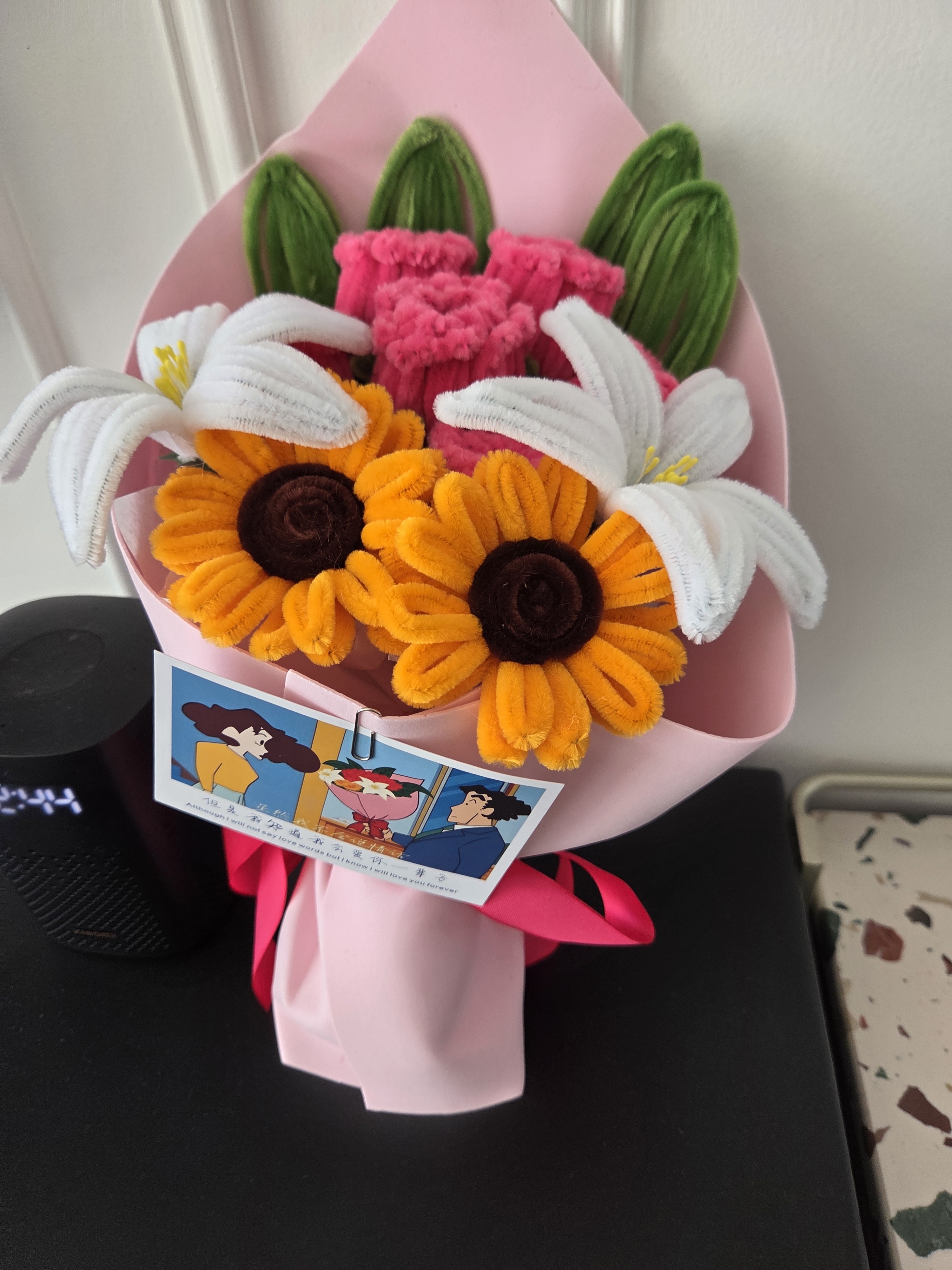 京东鲜花广志送美伢蜡笔小新永生玫瑰花束生日礼物女士送女友女生闺蜜老婆 实拍图