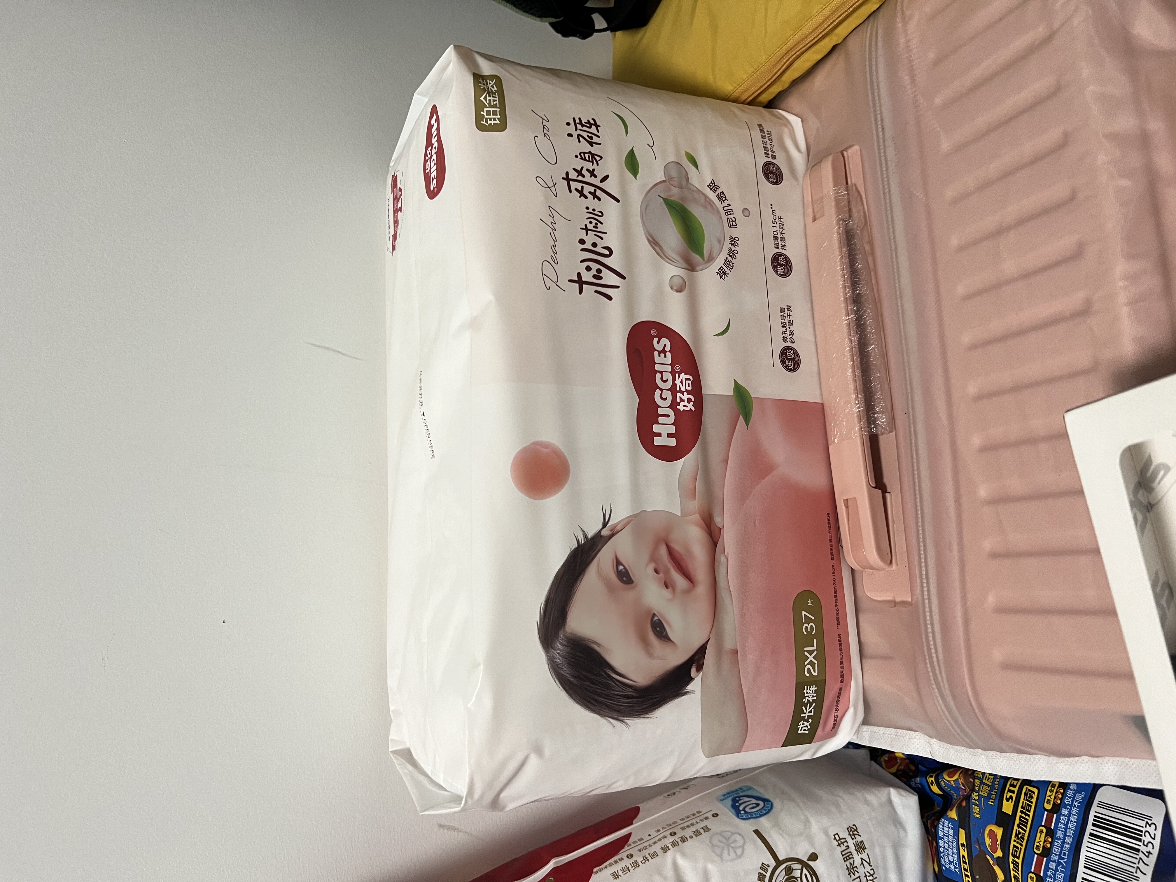 好奇（Huggies）铂金装小桃裤成长裤XXL74片(≥15kg)尿不湿【散热口碑王】 实拍图