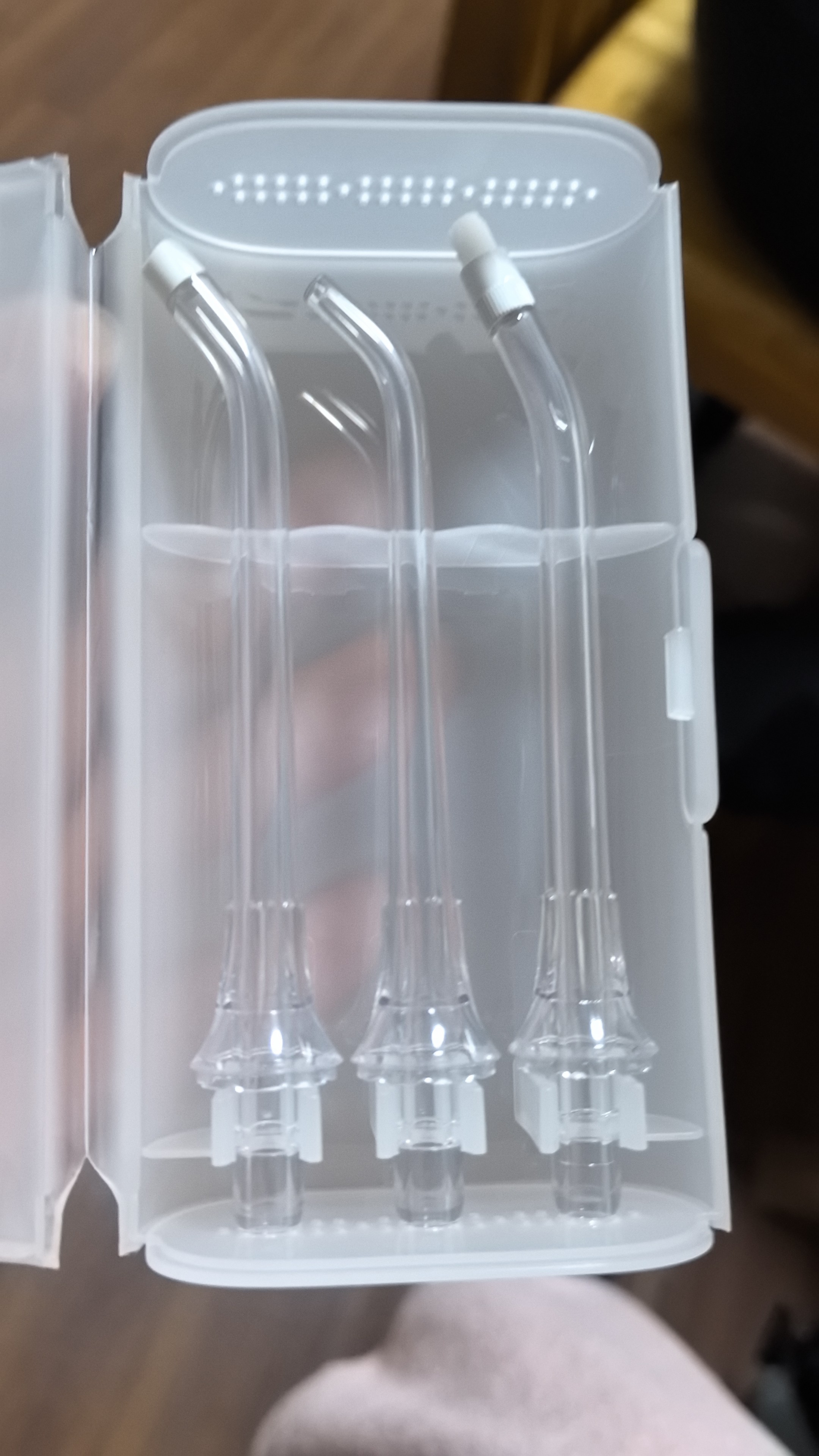 米家小米立式冲牙器洗牙器水牙线 F300烟纱白创新散射脉冲4档模式牙齿冲洗器生日节日礼物 实拍图