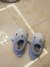 LATE TIME渐变鲨鱼儿童棉拖鞋男童包跟冬季室内保暖防滑女童宝宝毛绒拖鞋冬 白蓝 内长15cm 【150】适合脚长约14cm 实拍图