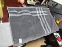金号纯棉加厚加大枕巾吸汗透气亲肤枕头巾灰色1条 80*50cm 170g 实拍图