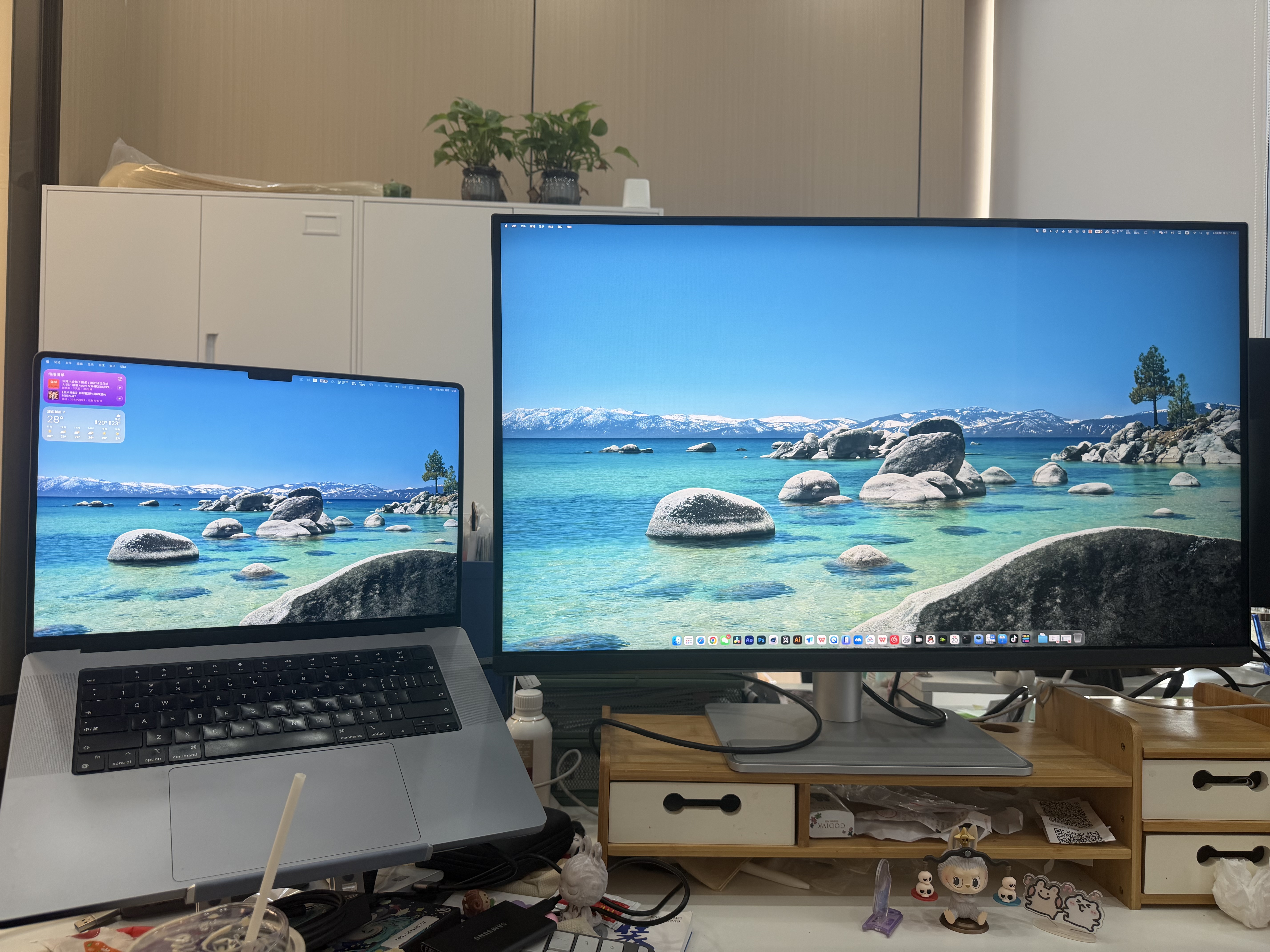 明基（BenQ）MA320UP 31.5英寸4K苹果色镜面屏 HDR600护眼莱茵认证 97%P3色域 mac外接显示器 实拍图