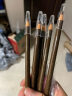 亨丝拉线眉笔女防水防汗不易脱色持久可剥初学者撕拉削眉粉黑色深咖色 1支浅咖（眉卡+刀片+眉刷） 2.6g 实拍图