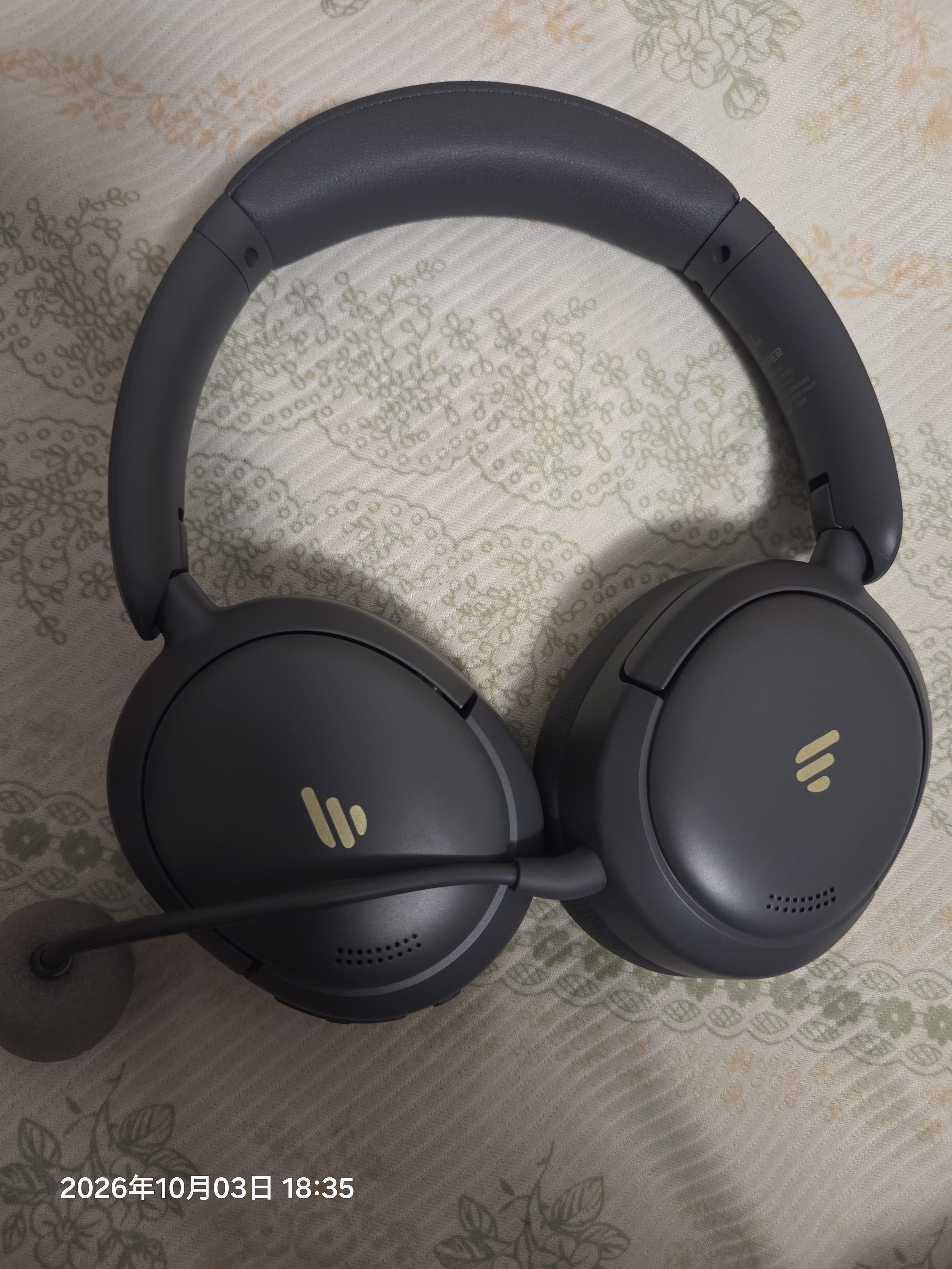 漫步者（EDIFIER）【2026年新品】K750W NC 头戴式降噪耳返蓝牙耳机 智能学习耳机 AI翻译 英语诵读背书神器 雅典灰 实拍图