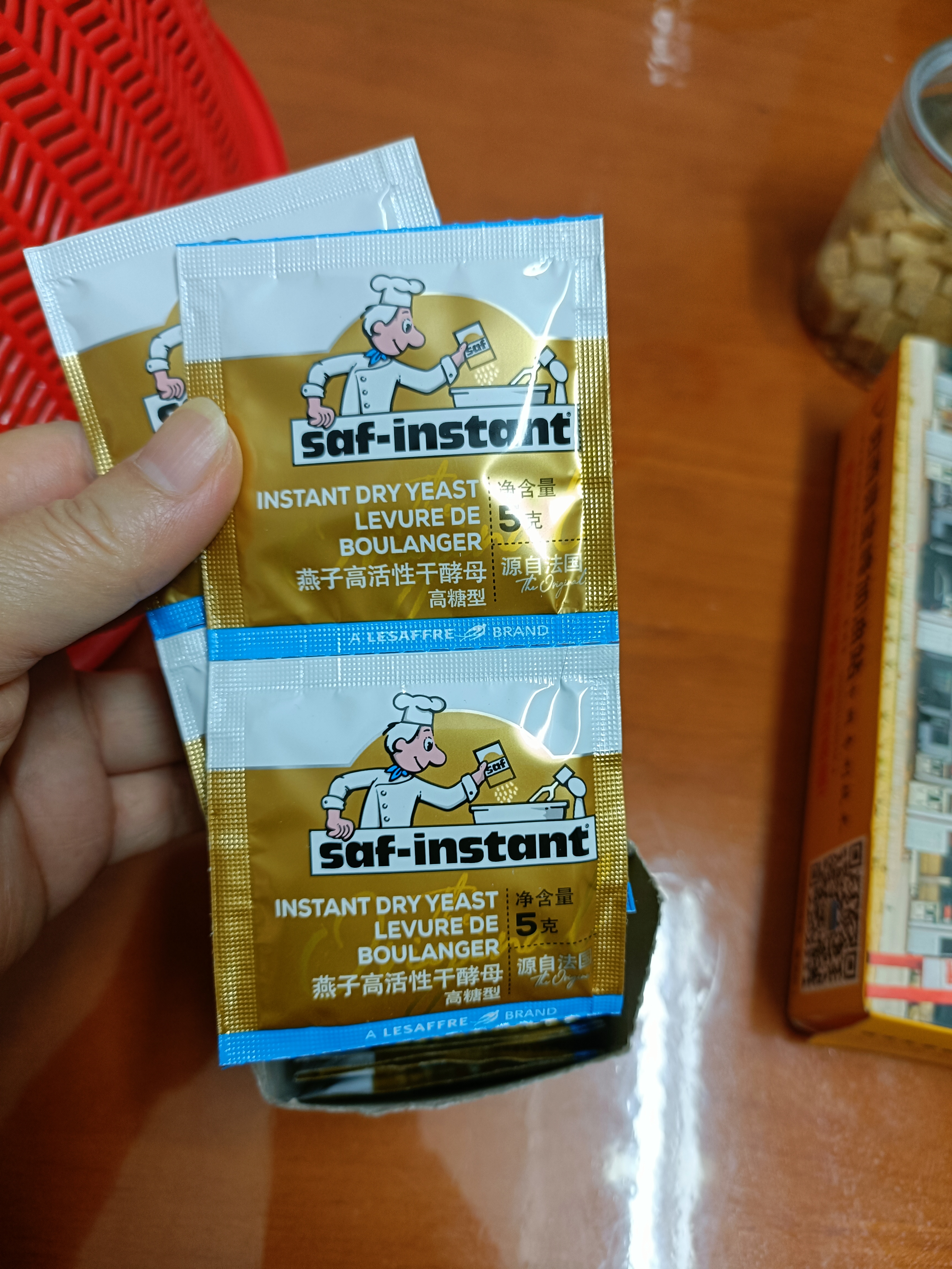 燕子（SAF INSTANT）高活性即发干酵母耐高糖酵母烘焙原料5g*8袋家庭烘焙发酵快做面包 实拍图