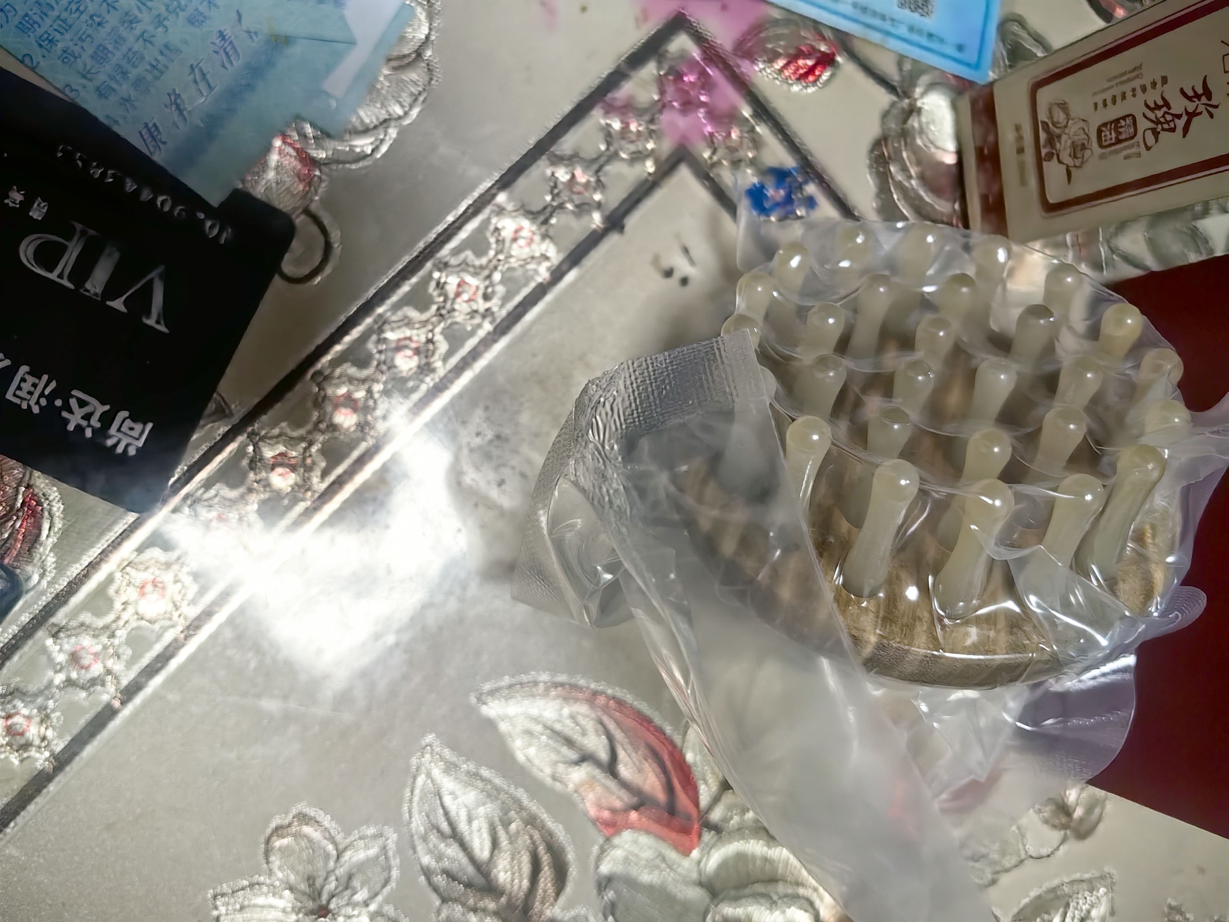 采药师牛角按摩梳绿檀木经络刷头皮部按摩腹部小肚子胳膊小腿节日礼物 实拍图
