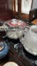 立客全自动上水电热水壶茶台烧水壶一体茶盘功夫茶烧水壶煮茶烧水茶具调温烧水器保温壶电茶炉泡茶套装 1L 底部上水+黑色玻璃壶套装LK-SHC23 实拍图