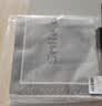 无印良品枕巾纯棉100%大枕头巾男士一对全棉纱布枕头套防油防汗防滑防脱落 罗曼蒂克-灰【100%全棉 一对装】 50*80cm 实拍图
