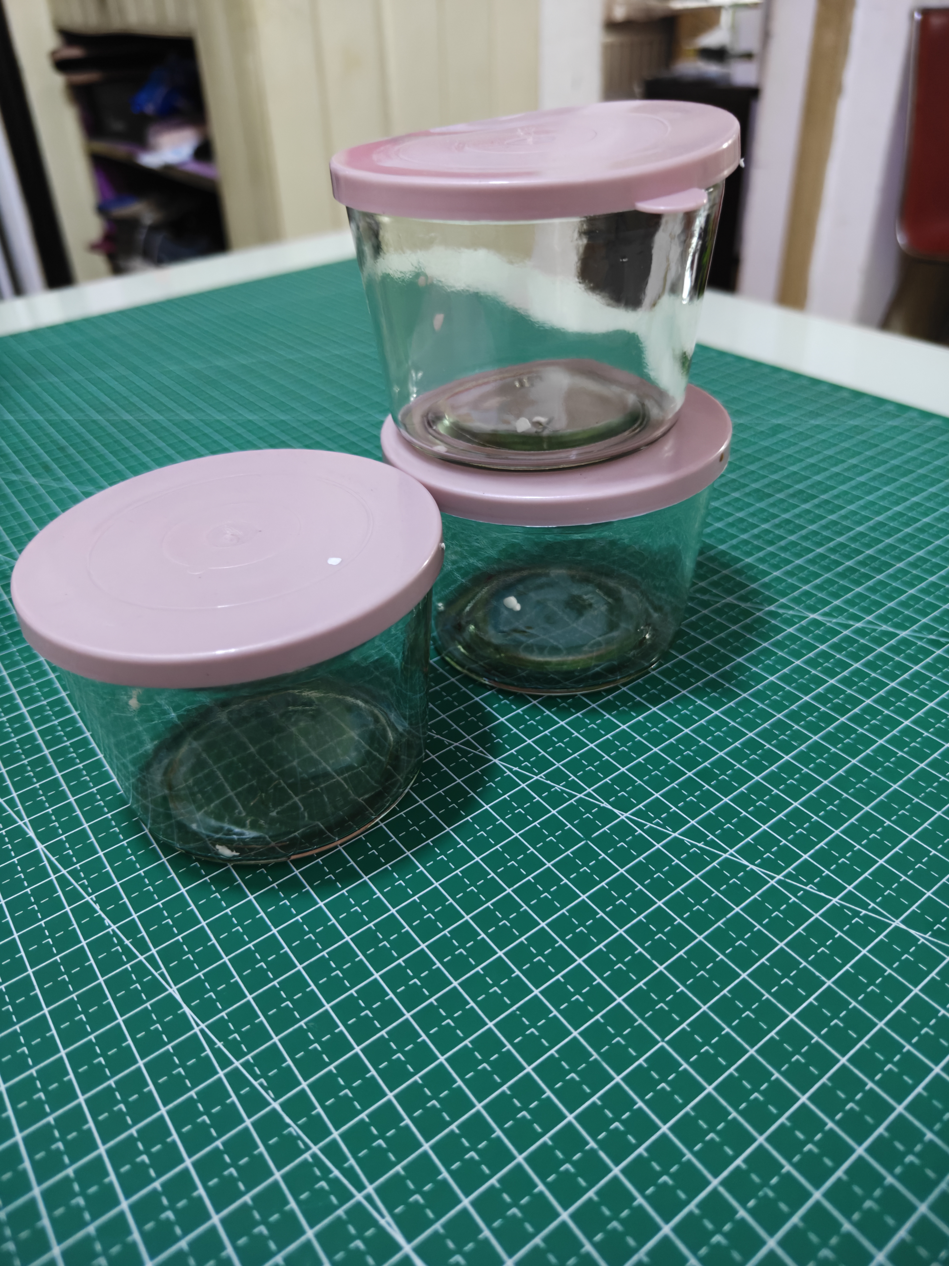 网红咸菜碗玻璃密封罐加厚酱菜盒冰箱保鲜罐小菜泡菜罐分装盒 三只随机装 3个 180ml 实拍图