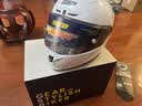 GSB摩托车头盔男女夏季防晒机车赛车大码3C全盔四季通用gsb361 珍珠白(配透明镜片) XL 适合57-58头围 实拍图
