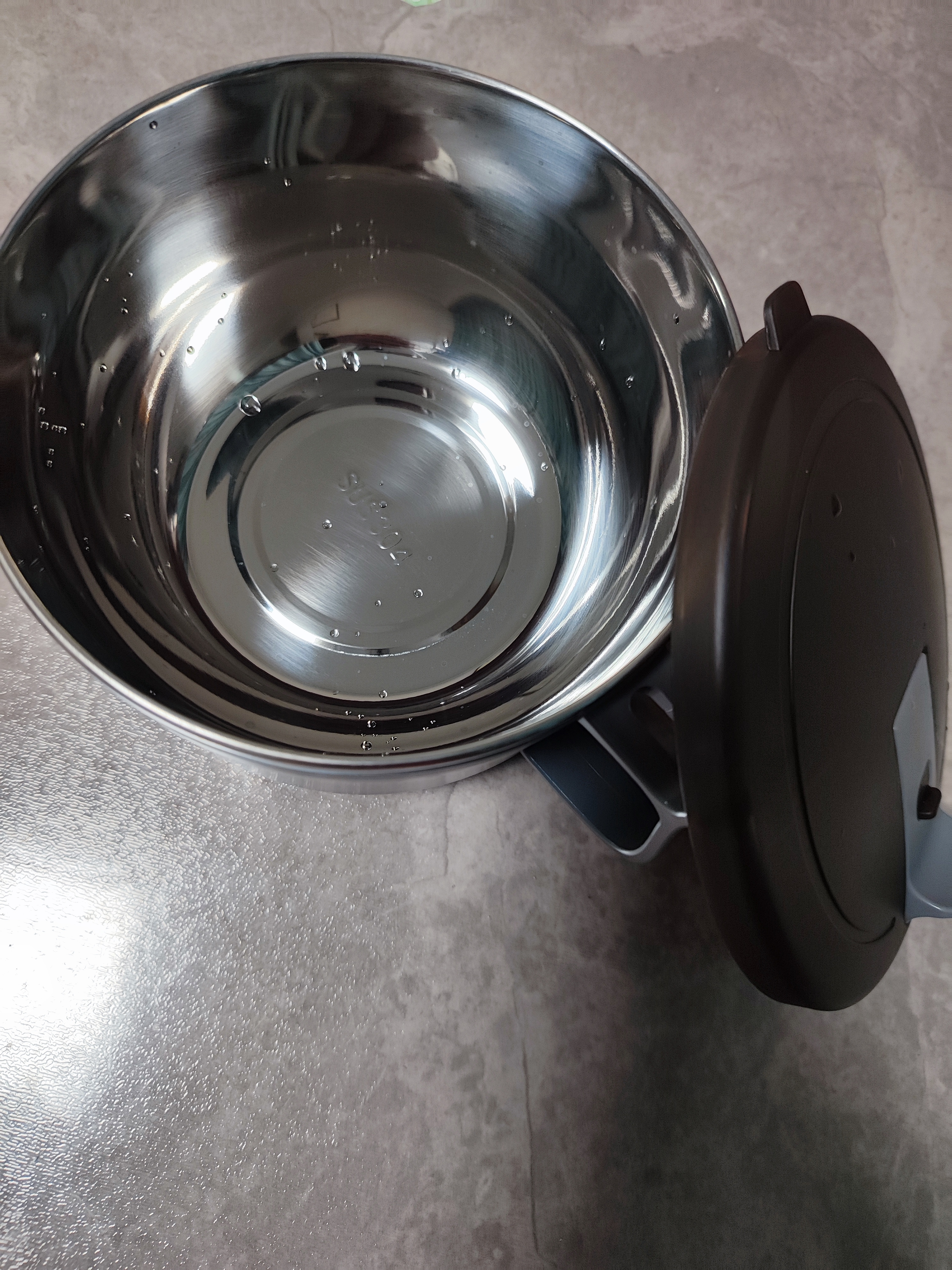 美厨（MAXCOOK）304不锈钢泡面碗 学生饭盒餐杯泡面杯1200ML 蓝灰色MCFT0070 实拍图